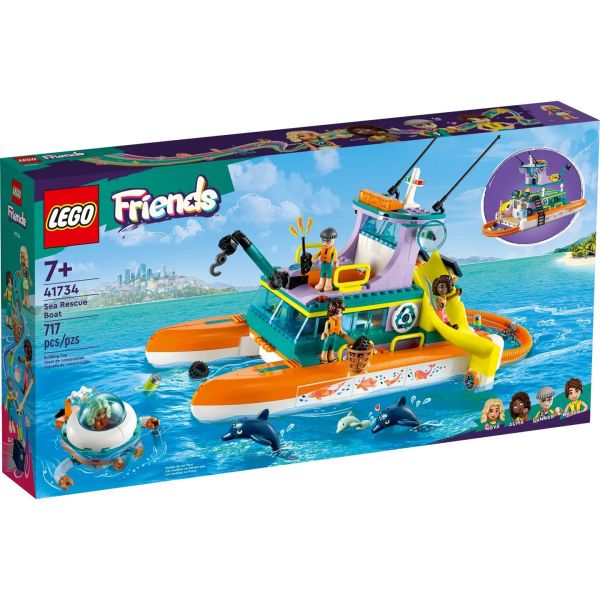 Конструктор LEGO Friends Лодка морской спасательной бригады  (41734)