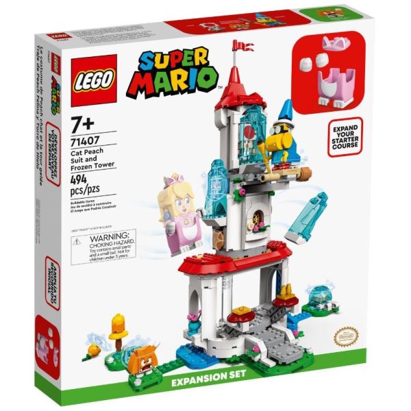 Конструктор LEGO Super Mario Доп. набор «Наряд Пич-кошки и Ледяная башня» (71407)