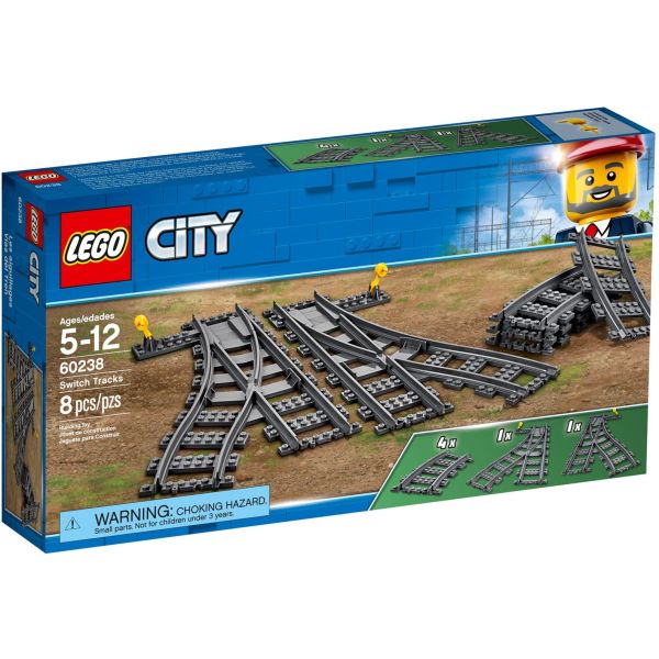 Конструктор LEGO City Железнодорожные стрелки (60238)