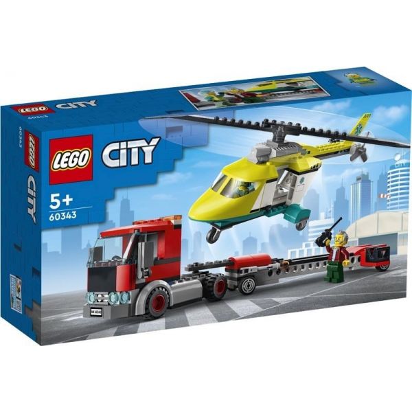 Конструктор LEGO City Вантажівка для рятувального гелікоптера (60343)
