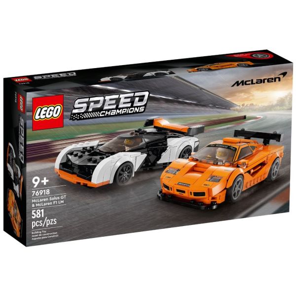 Конструктор LEGO Speed Champions McLaren F1 LM & McLaren Solus GT (76918)